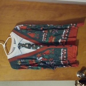Christmas PJ Long Sleeved Top: Size L: A